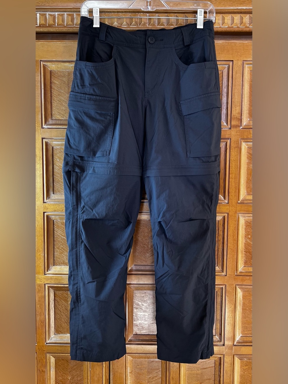 REI Co-op Sahara Convertible Pants Women’s 4 Petite Black Zip Off Hiking